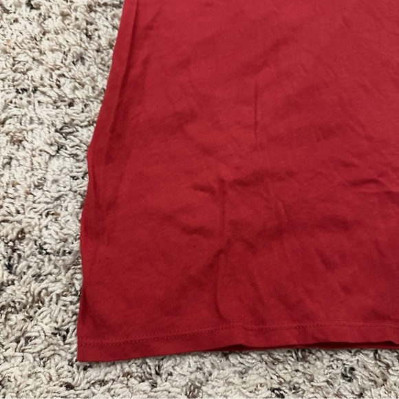 Guess Sequin Logo Triangle Red Baby Tee Women’s Size Medium T-Shirt Y2K - Picture 7 of 14